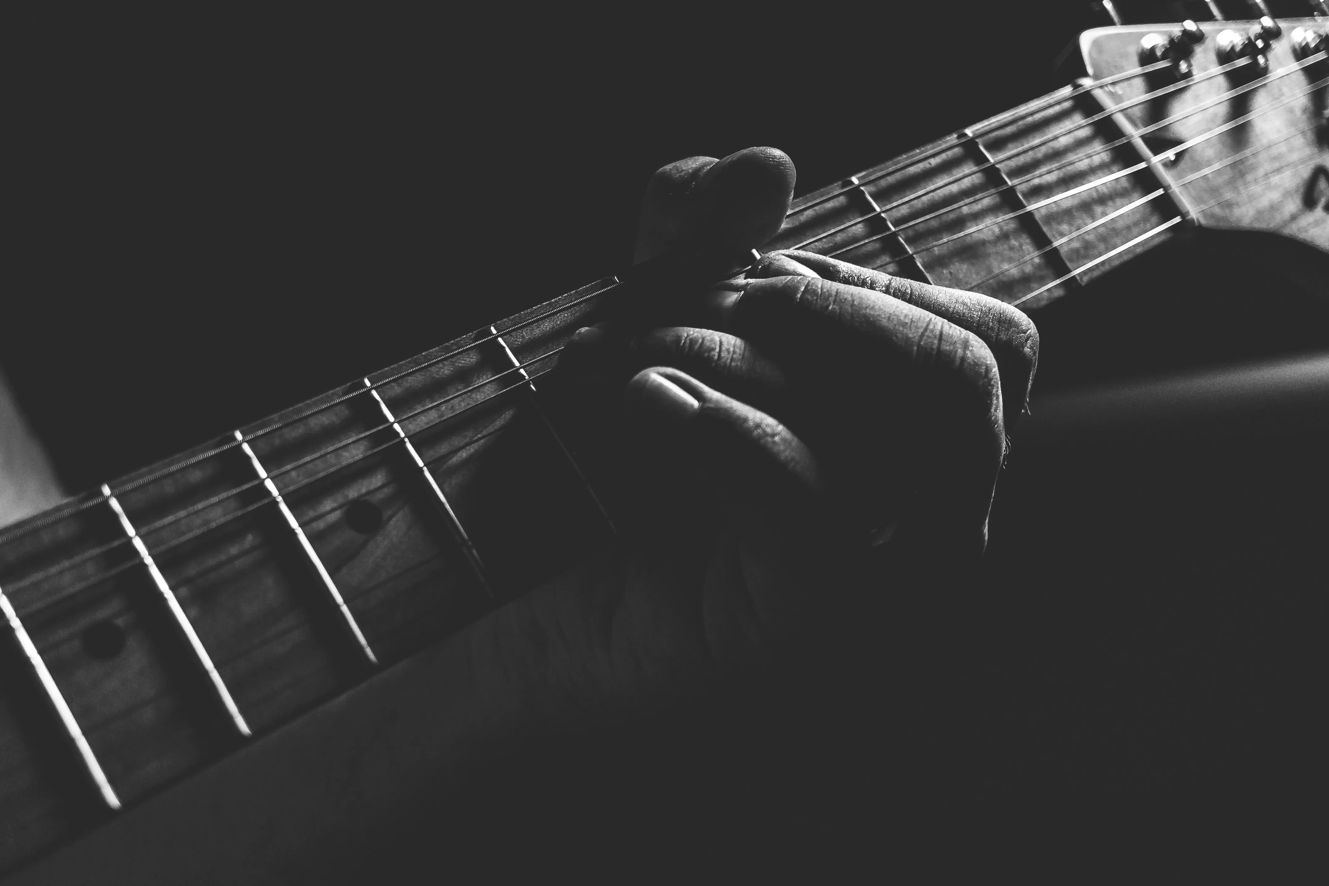 Guitars set up for a performance at an elegant venue